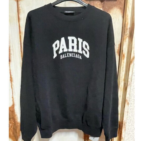 貴重XL新品 BALENCIAGA CITIES PARIS ブランド 刺繍ロゴ 