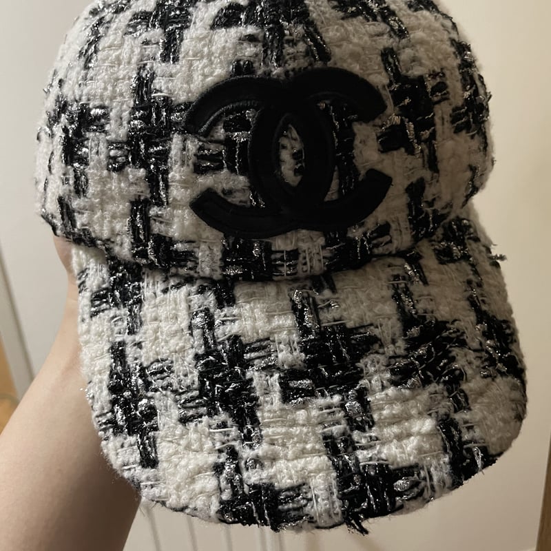 CHANEL キャップ ツイード シャネル cc ハット-