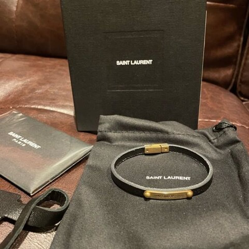 新品☆SAINT LAURENT サンローラン ID プレート ブレスレット