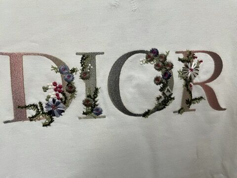 ]ディオール DIOR　 フラワーロゴ刺繍長袖シャツ DIOR フラワーシャツ ロゴ刺繍長袖シャツ - シャツ公式 ストア