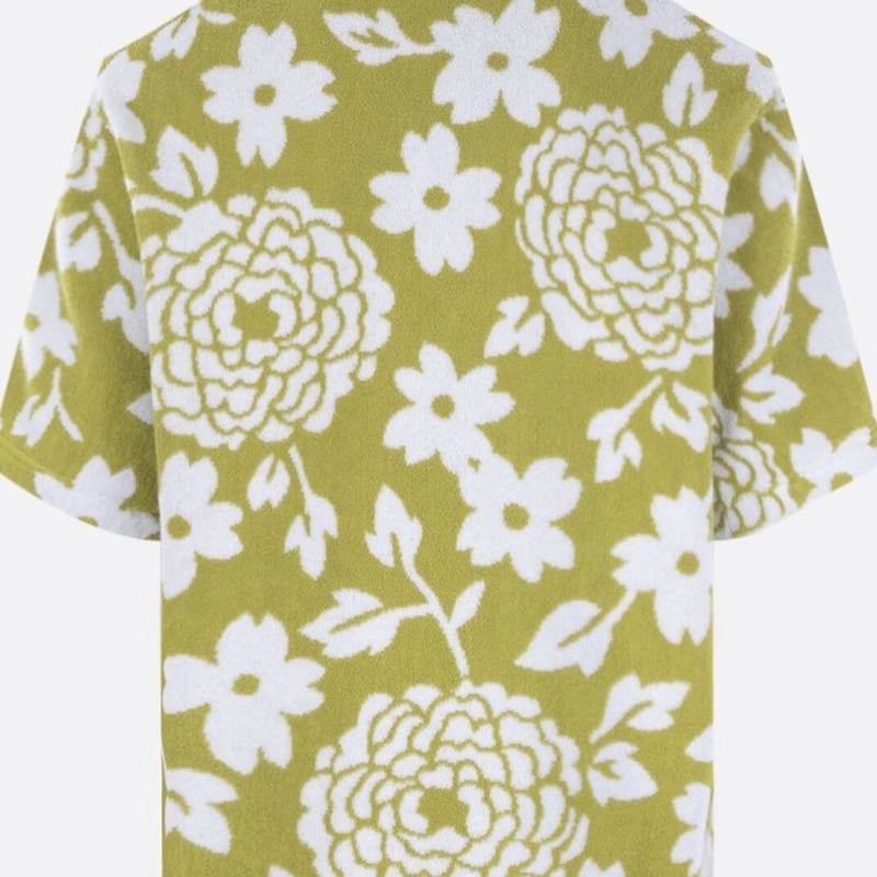 プラダ　PRADA Tシャツ　フラワー　花　アロハ 新品タグ付き☆PRADAプラダ フラワーモチーフ シャツ 半袖シャツ