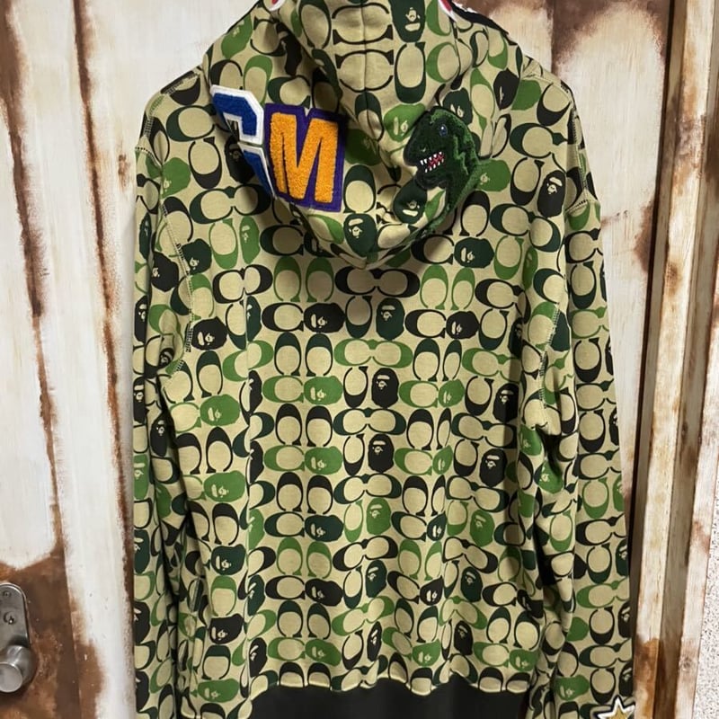 BAPE X COACH SHARK FULL ZIP HOODIE