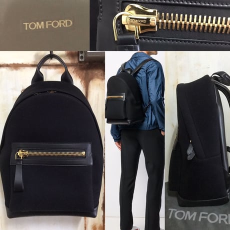 新品！付属品完備★19AW★トムフォード TOM FORD バックパック リュックサック ブラック メンズ バッグ CANVAS LARGE BUCKLEY BACKPACK