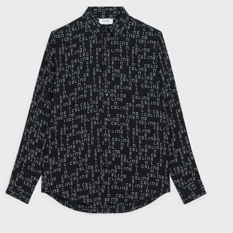 正規品 セリーヌ シャツ ブラック 39 ルーズ 黒 - シャツ