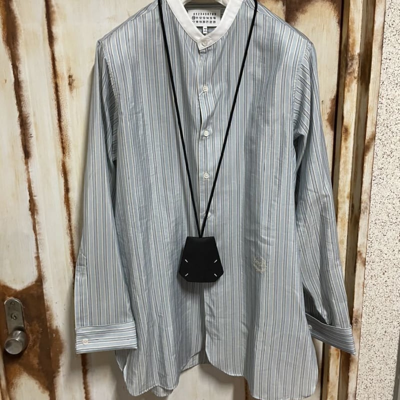 新品タグ付☆Maison Margiela メゾンマルジェラ ノーカラーシャツ