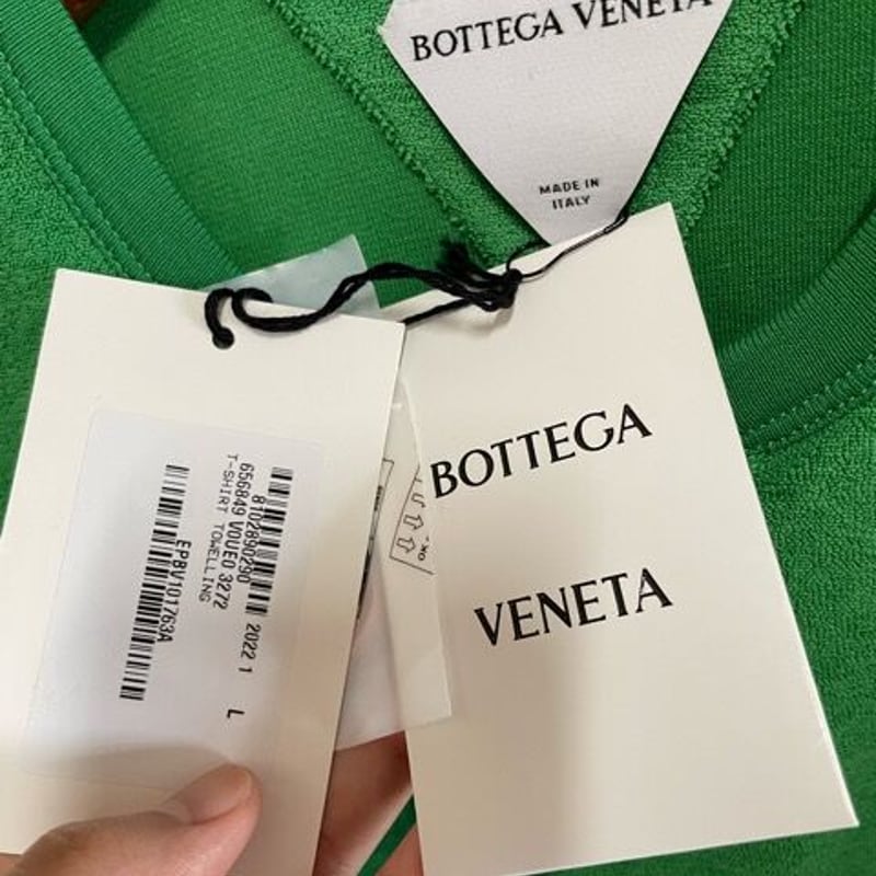 ボッテガ Bottega ヘンリーネックTシャツ XS タオル生地 白 美品