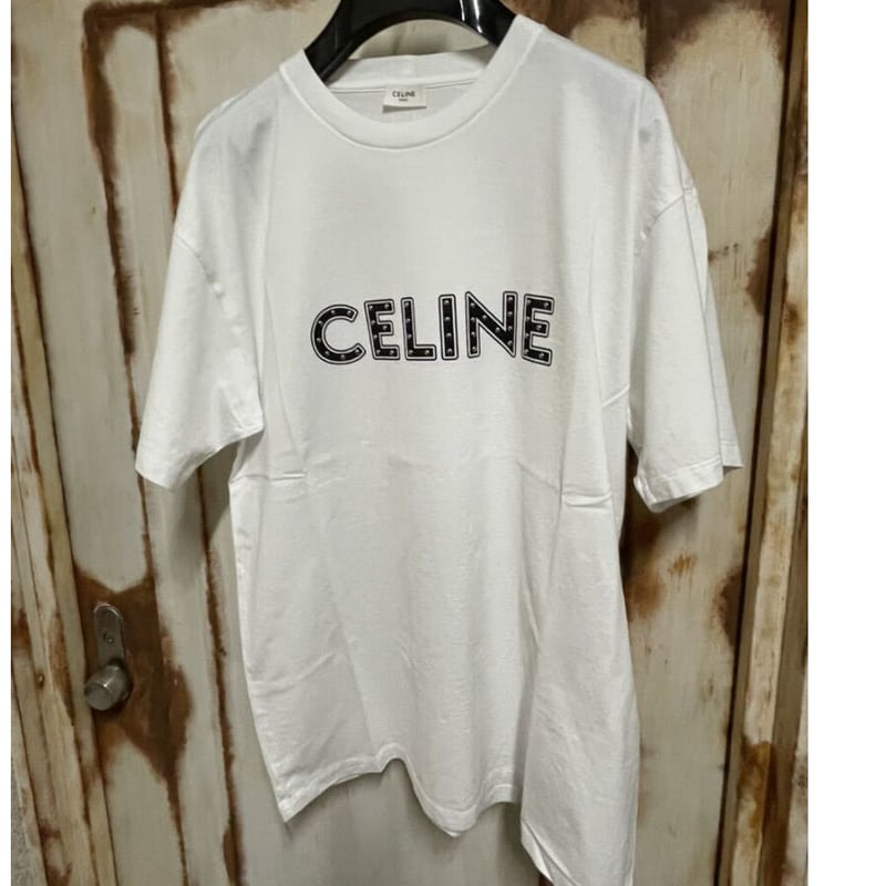 新品☆21SS☆CELINE Hedi Simane セリーヌ ブランドロゴ スタッズ付き ...