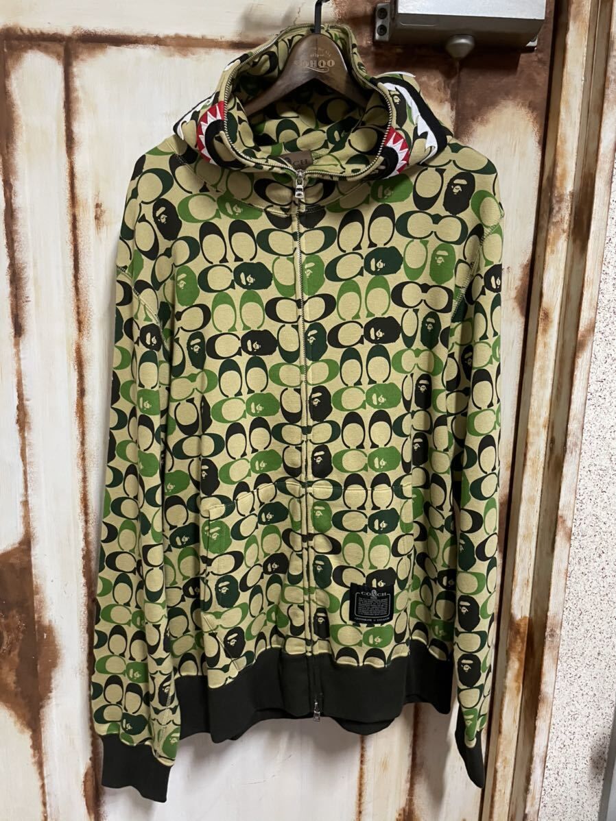 貴重XLサイズ新品☆A BATHING APE × Coach アベイシングエイプ × コーチ