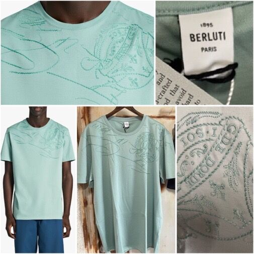 新品タグ付☆完売☆BERLUTI べルルティ 刺繍スクリット Tシャツ ロゴT