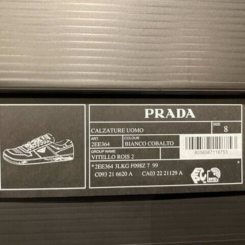 新品PRADA プラダ ブランドロゴ レザー スニーカー | SOHOO STORE