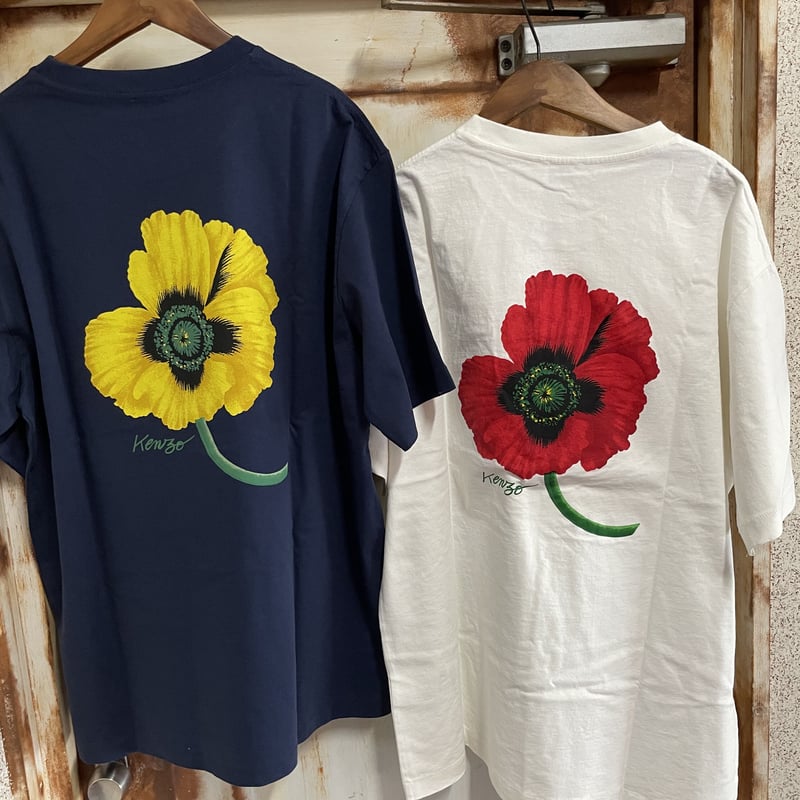 73cm身幅KENZO poppy プリントtシャツ - Tシャツ/カットソー(半袖/袖なし)