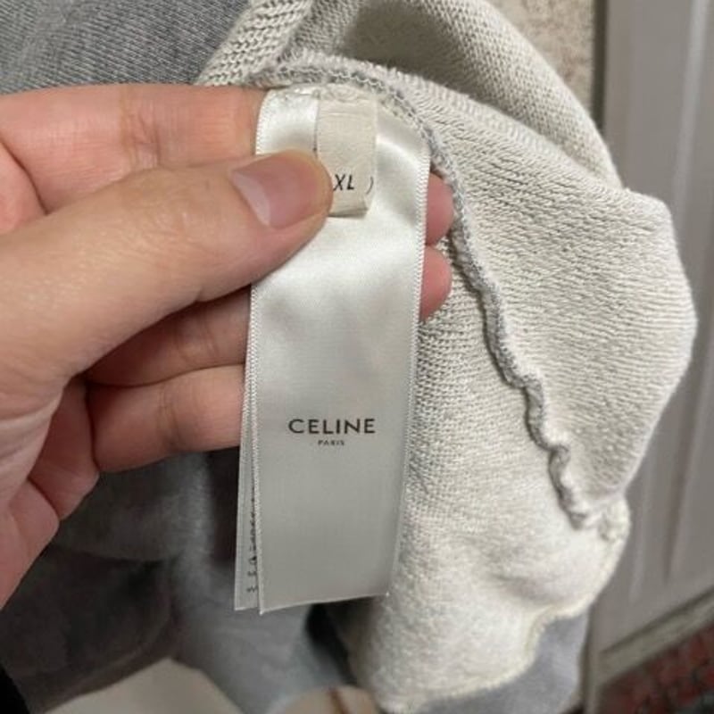 貴重XLサイズ☆CELINE セリーヌ スタッズ付き ブランドロゴ ルーズ