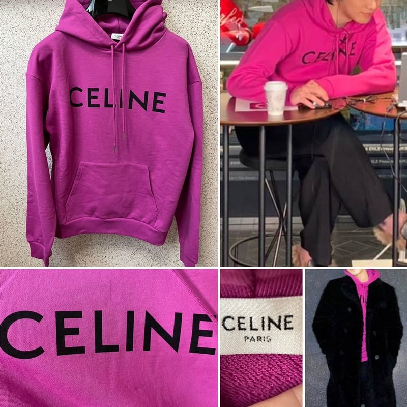 新品☆21SS☆CELINE Hedi Simane セリーヌ ブランドロゴ パーカー 