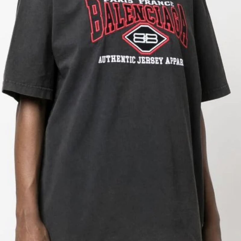 新品☆BALENCIAGA B Authentic Tシャツ Large Fit ビンダークブ...