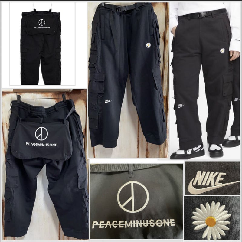 限定！新品☆ PEACEMINUSONE PMO x NIKE Wide Pants Bla