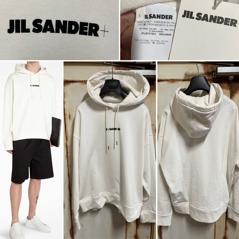 新品タグ付☆ Jil Sander ジルサンダー ボクシー ブランドロゴ