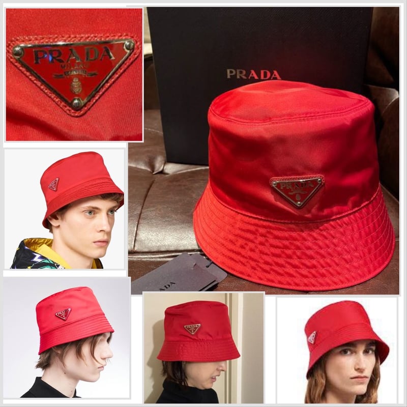 新品タグ付き☆PRADA プラダ ナイロン ブランドロゴ バケット 新品タグ付き☆PRADA プラダ ナイロン ブランドロゴ バケット