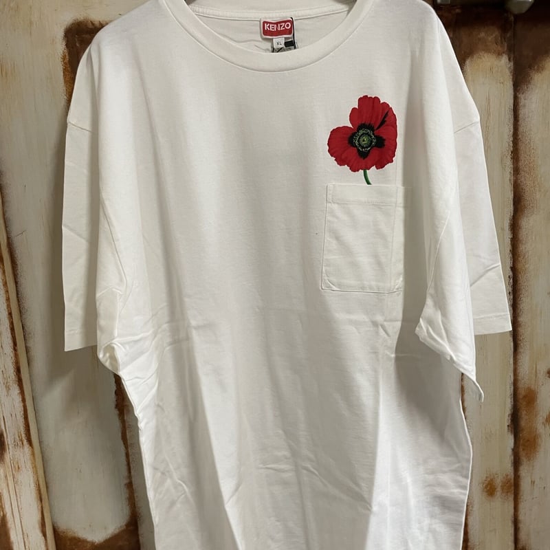 KENZO × NIGO POPY 花柄 ホワイト 半袖Tシャツ Lサイズ