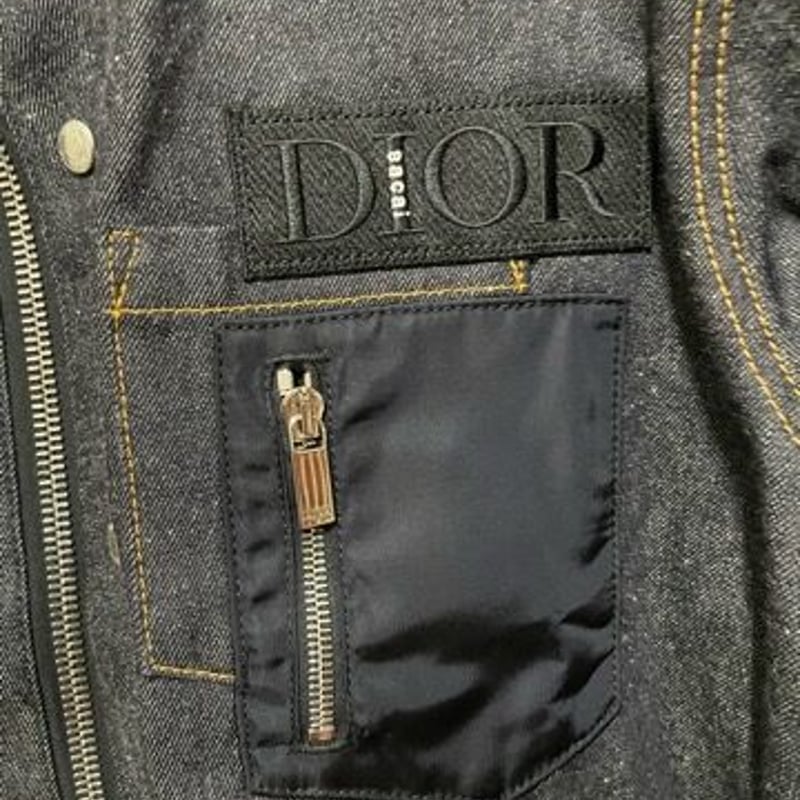 定価約30万 48サイズ DIOR AND SACAI デニム オーバーシャツ