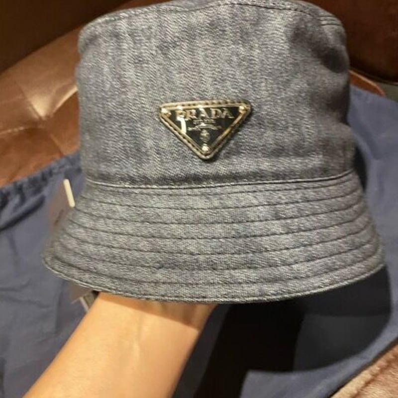 デニムバケット プラダ 帽子 バケットハット PRADA デニムバケット