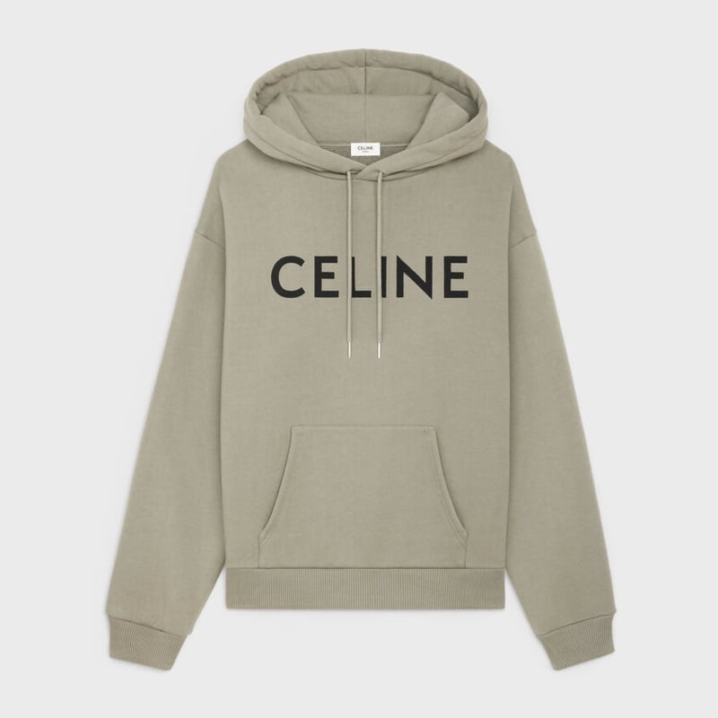 美品✨CELINE セリーヌ ロゴ パーカー スウェット グレー