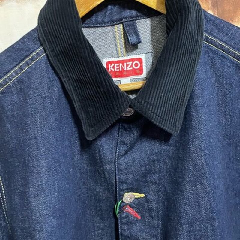 KENZO jeans メンズ ビンテージ　長袖ブルゾン(北斎タグ)