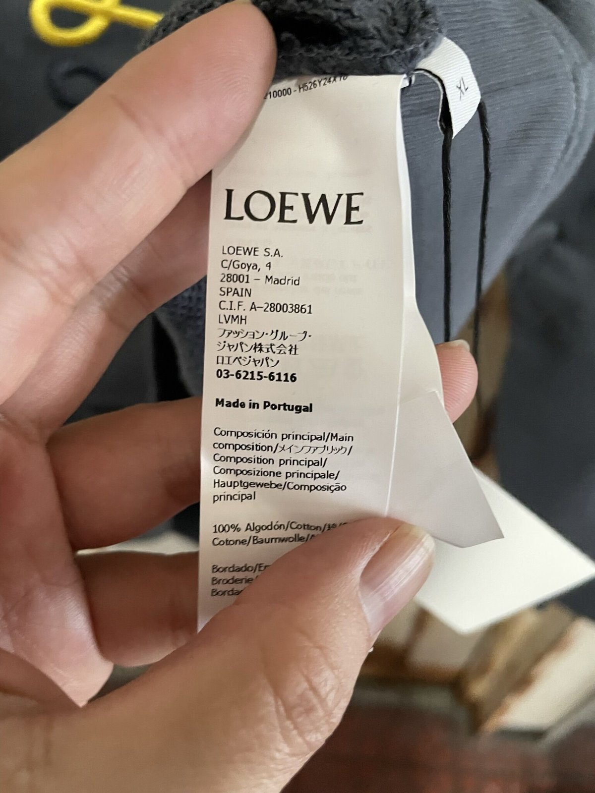 loewe ロエベ　アナグラム　ロゴスウェット