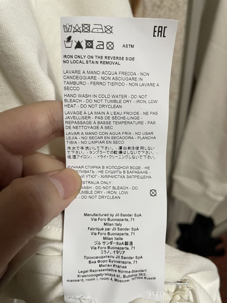 新品☆タグ付き☆ JIL SANDER ジルサンダー ブランドロゴ クルーネック