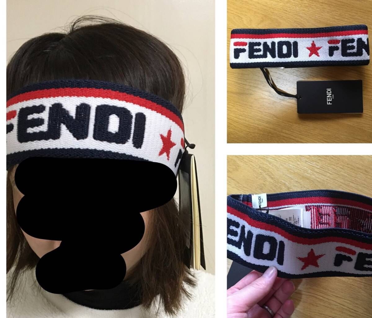 ☆レアアイテム！！☆ FENDI×FILAコラボ ゴムヘアバンド 新品未使用