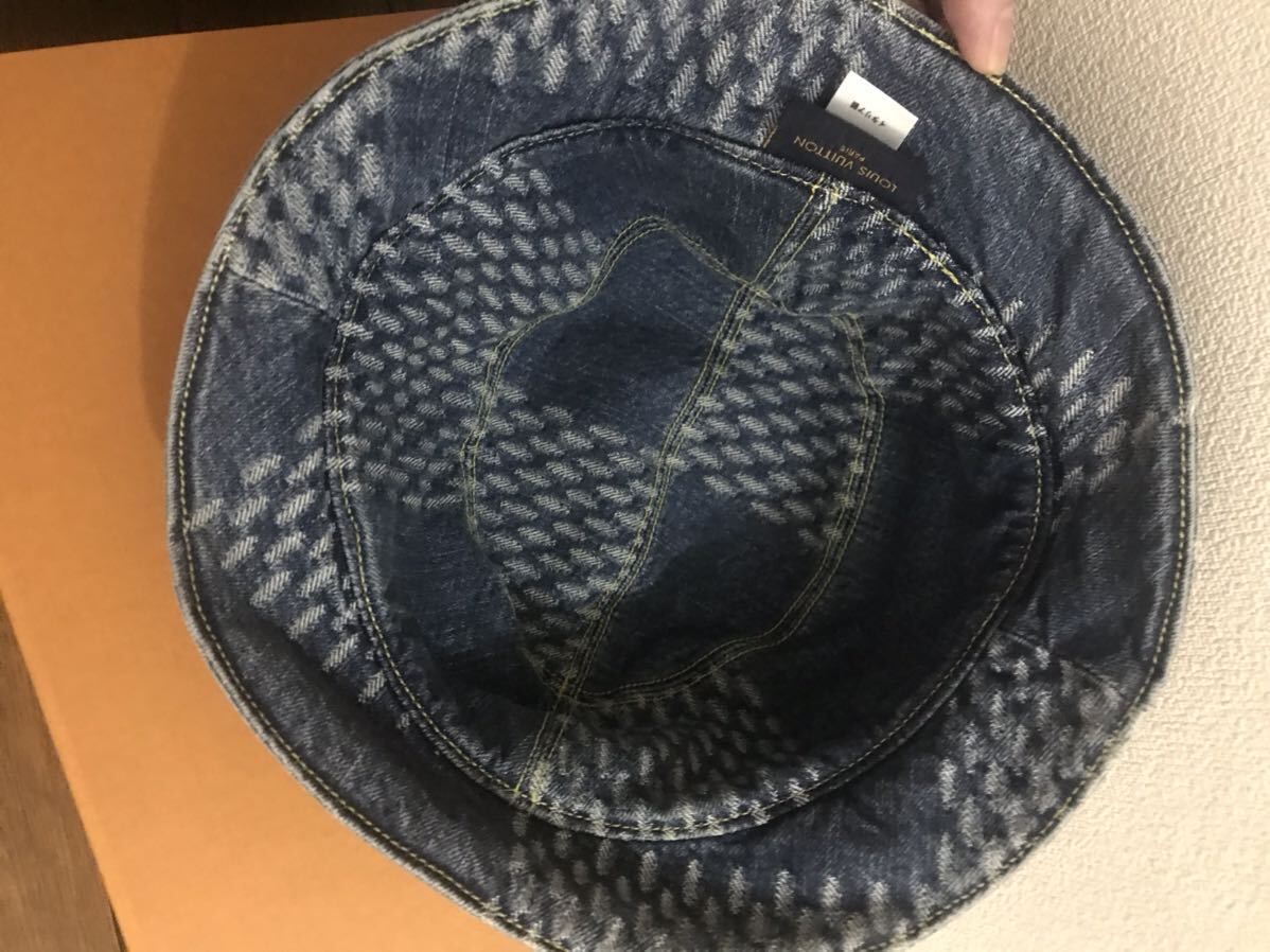 【村上隆コラボ♪お洒落】Louis Vuitton バケットハット デニム 新品 Louis Vuitton NIgo ルイヴィトン コラボ デニム バケット