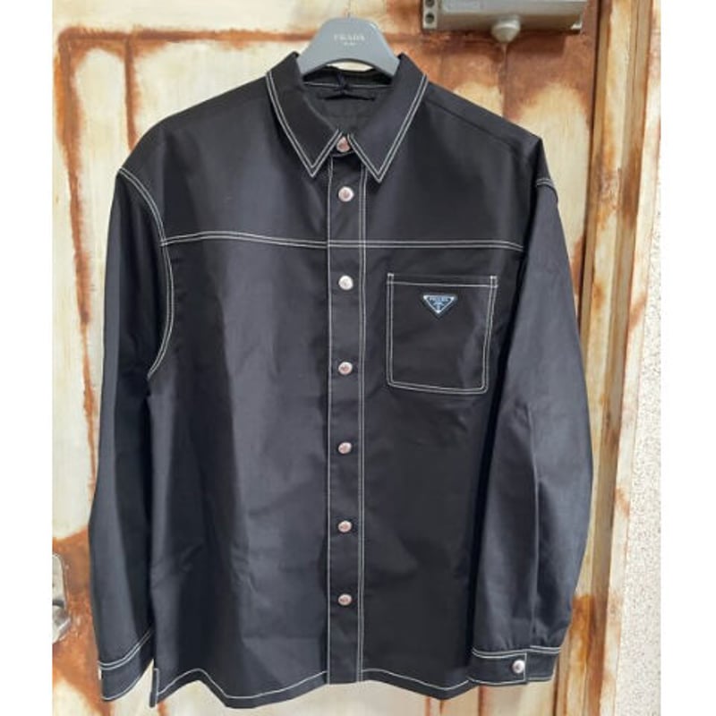 新品☆PRADA プラダ ストレッチコットン ステッチ 三角プレート 新品☆PRADA プラダ ストレッチコットン ステッチ 三角プレート