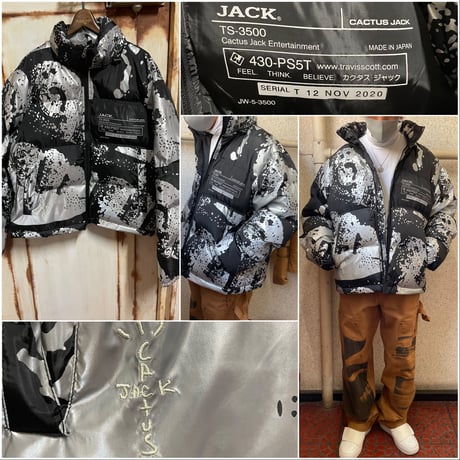 貴重XL★限定★ Travis Scott PS5  System Reflective Down Puffer Jacket トラビススコット カクタスジャック  中綿ダウンジャケット