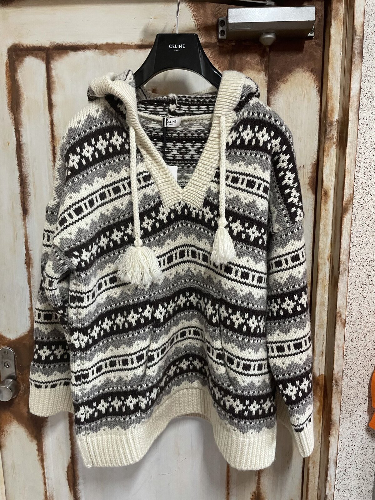 新品☆21FW☆CELINE Hedi Simane セリーヌ フード オーバーサイズ バハ