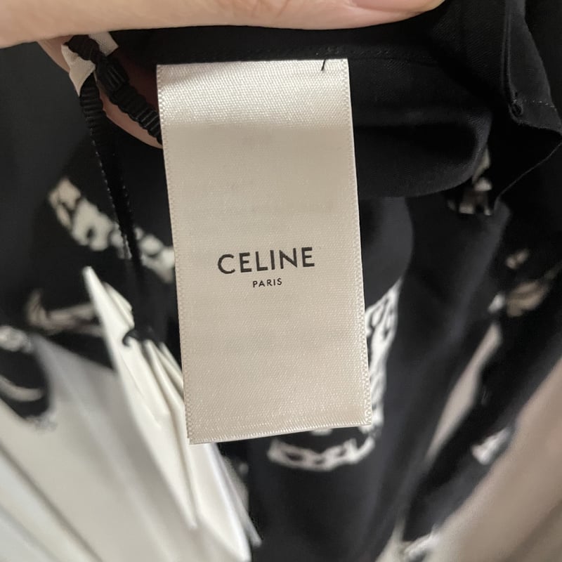 新品☆CELINE セリーヌ ランダム ブランドロゴ レタリング ゼブラ柄