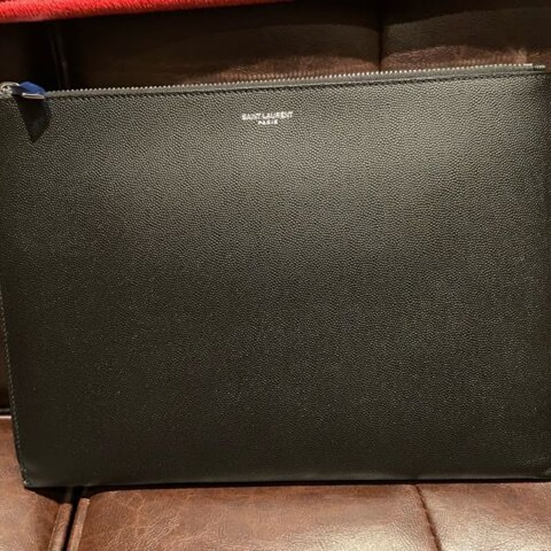 新品☆SAINT LAURENT サンローラン クラッチバッグ ポーチ タブレット ...