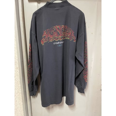 【BALENCIAGA】OFFSHORE ロングスリーブ Tシャツ オーバーサイズ Balenciaga Offshore Long Sleeve Oversized T-Shirt | Saks