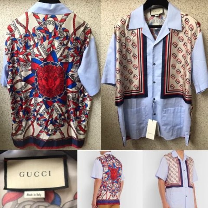 GUCCI カラフルGGパターン 半袖シャツ GUCCI カラフルGGパターン 半袖シャツ