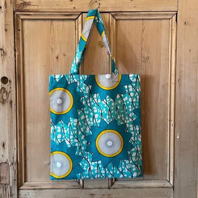 アフリカンバティック×パンダチロリアンテープバッグ アフリカンバティック エコバッグ | mandrake