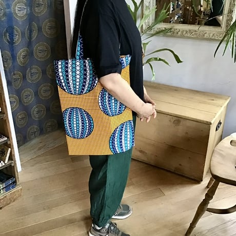 アフリカンバティック　トートバッグ