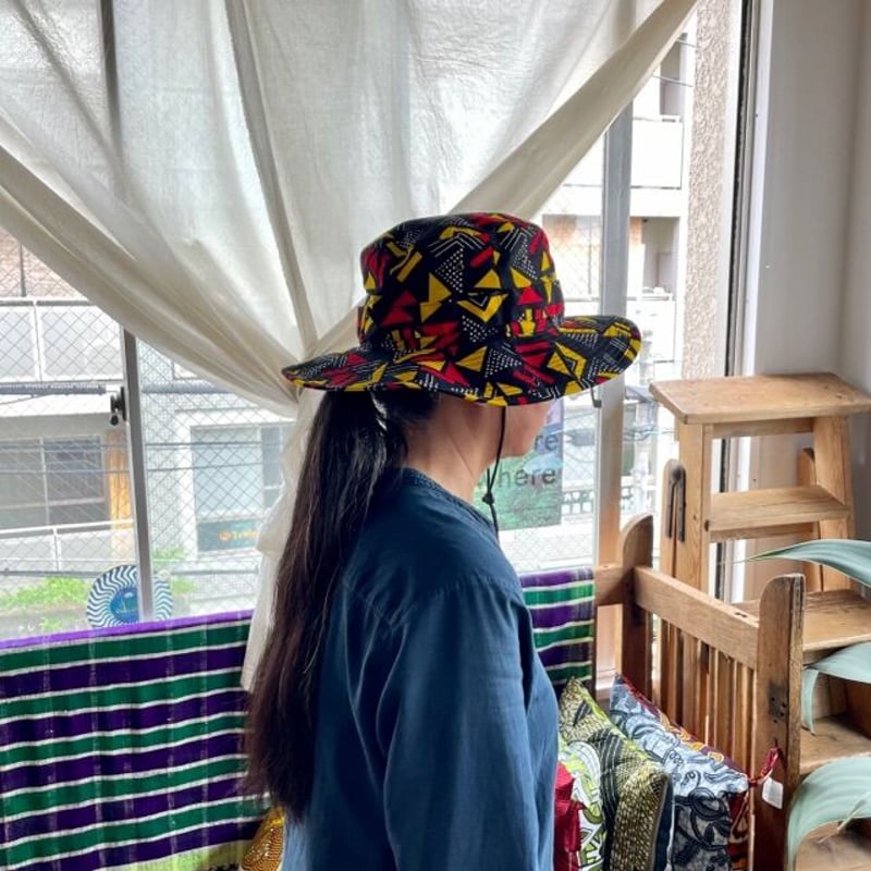 マーク&ロナ ブラック FER Camo Safari Hat MEN ハット マーク
