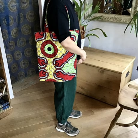 アフリカンバティック　トートバッグ
