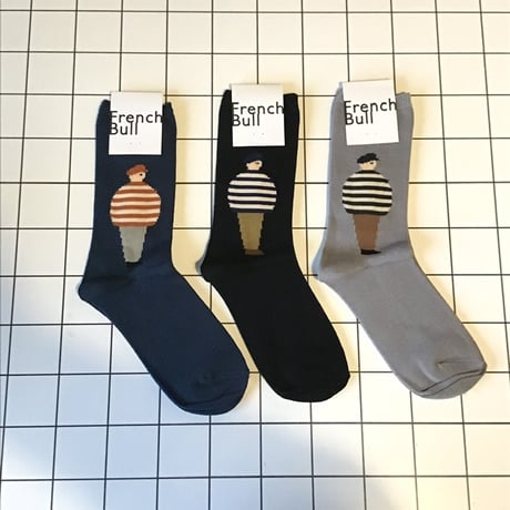 フレンチブル　レディース　カップルソックス　ボーイ