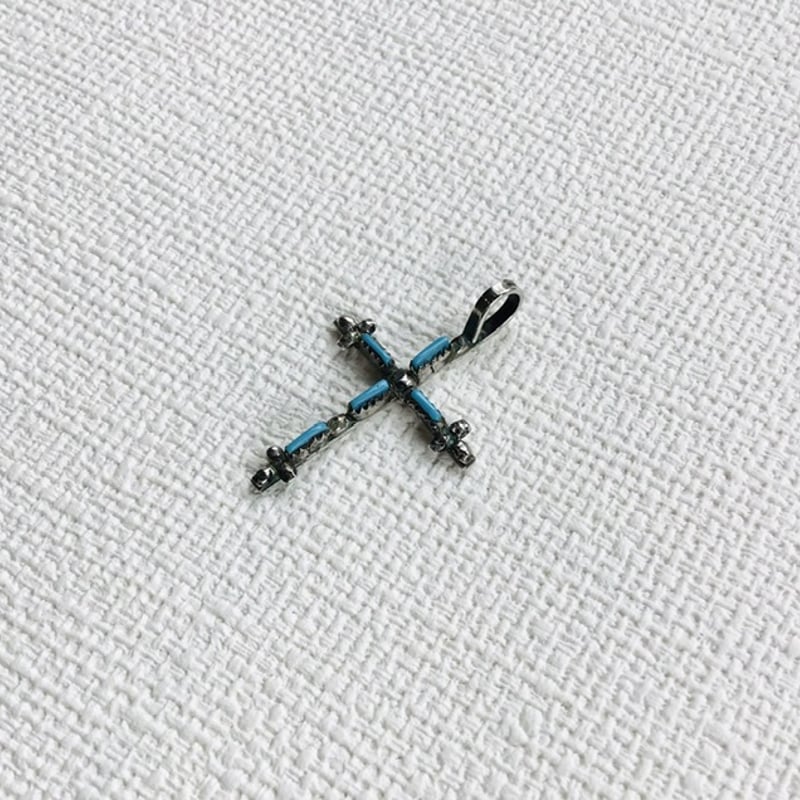 ヴィンテージ インディアンジュエリー クロスペンダントトップ | mandrake