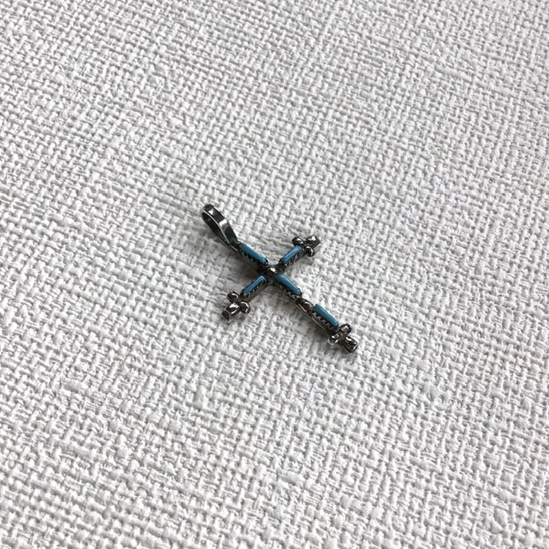 ヴィンテージ インディアンジュエリー クロスペンダントトップ | mandrake