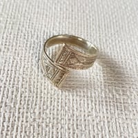 トゥアレグシルバー指輪 一重 柄
