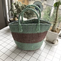 アップサイクル　アクリルサイザルバッグ　Mサイズ