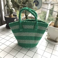 アップサイクル　アクリルサイザルバッグ　Sサイズ