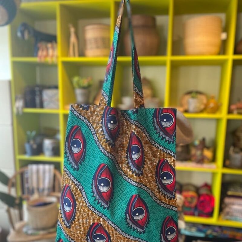 アフリカンアフリカンファブリックアフリカ布アフリカ生地レジ型エコ