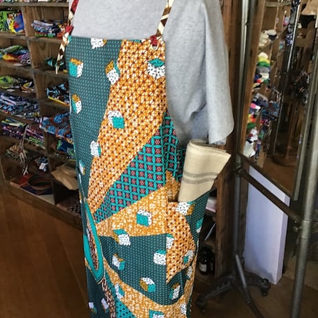 アフリカンバティック　エプロン