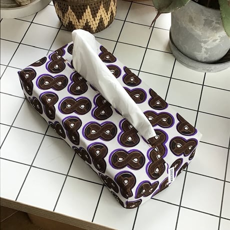アフリカンバティック　ティッシュカバー